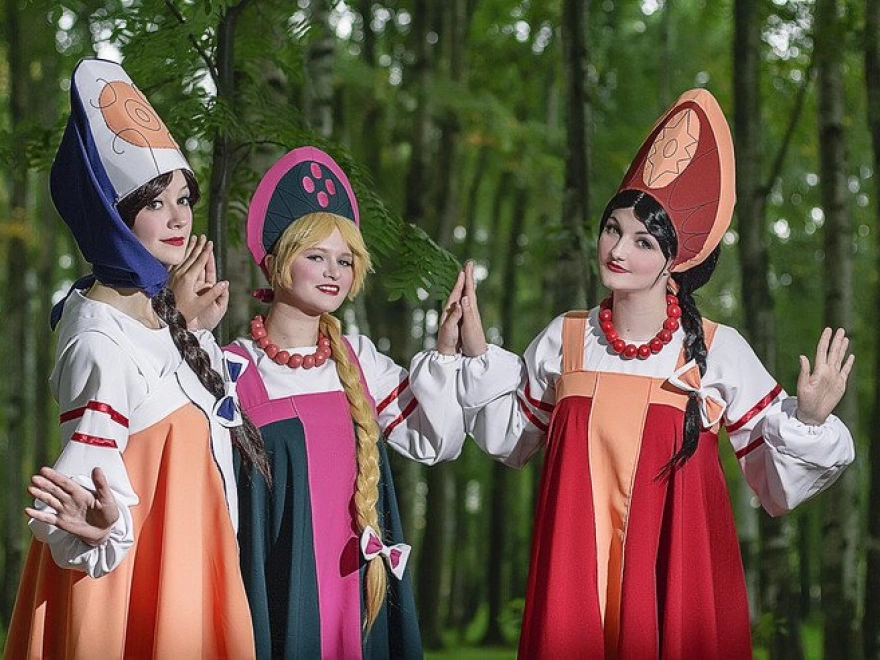 Косплей богатырей. Русский косплей.